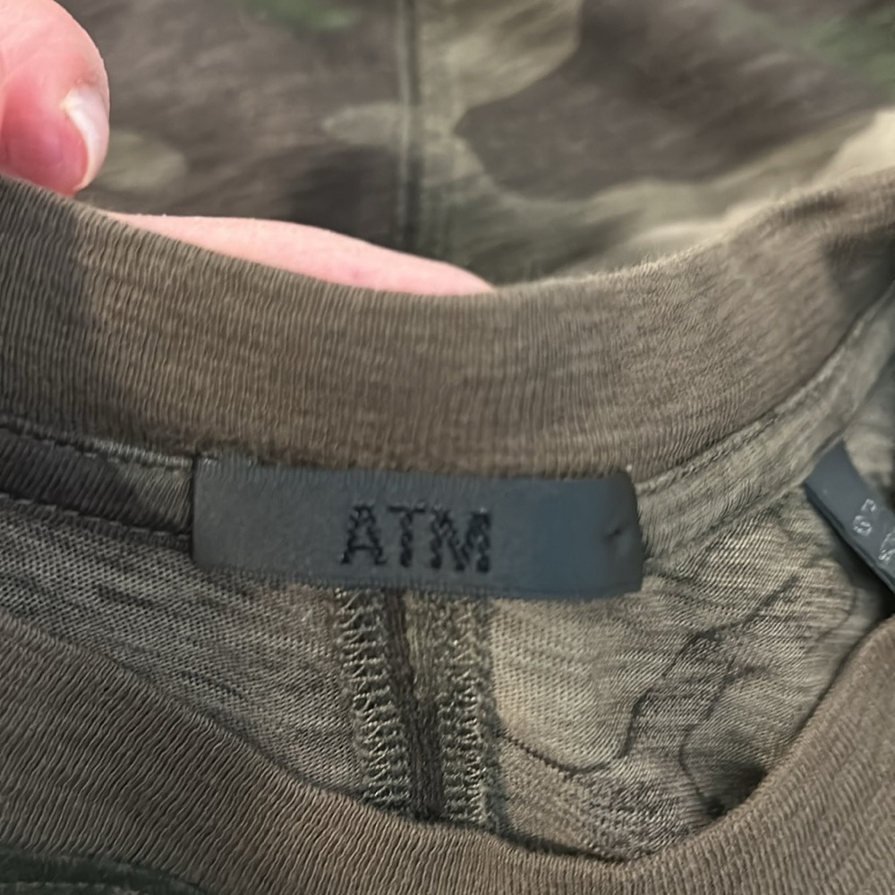 ATM Anthony Thomas Melillo Green Camo Slub Tank Dresss. XS (see measurements) - Picture 6 of 8